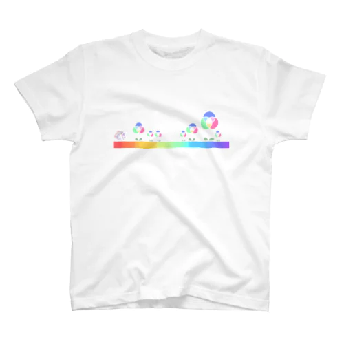 混色フラワー（ライト） スタンダードTシャツ