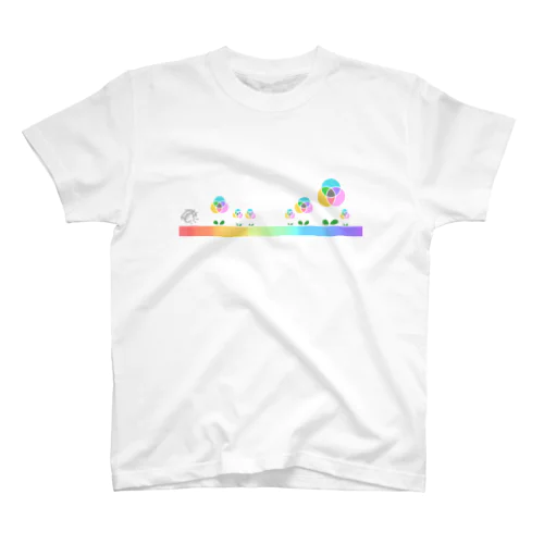 混色フラワー（プリント） スタンダードTシャツ