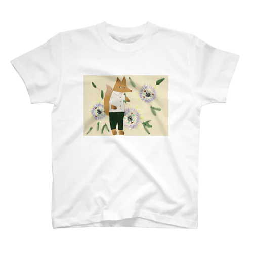 狐とトケイソウ Regular Fit T-Shirt