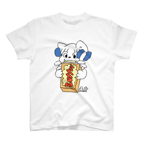 バターを食べるですわ スタンダードTシャツ