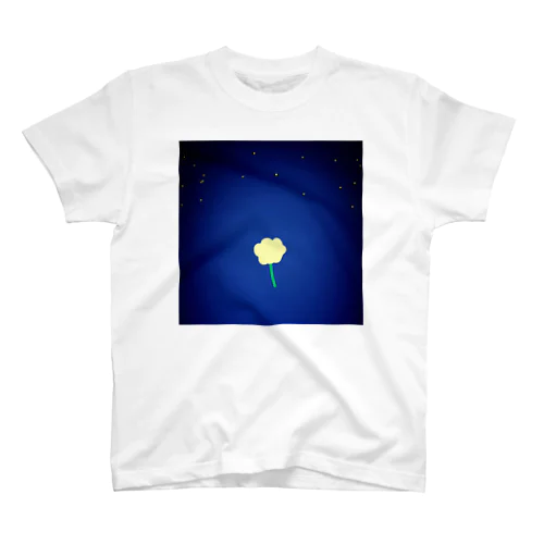 夜空に浮かぶ一輪の花 スタンダードTシャツ