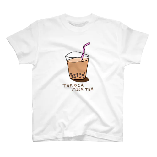 タピオカミルクティー。 티셔츠