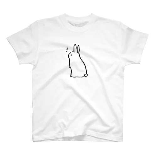 びっくりうたっち（黒線画／たちみみ） スタンダードTシャツ