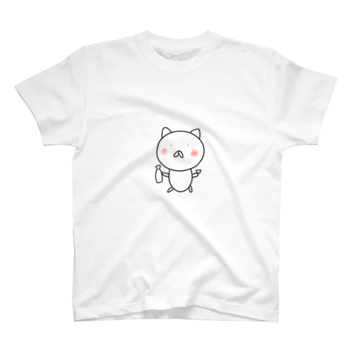 のんべえにゃんこ Regular Fit T-Shirt