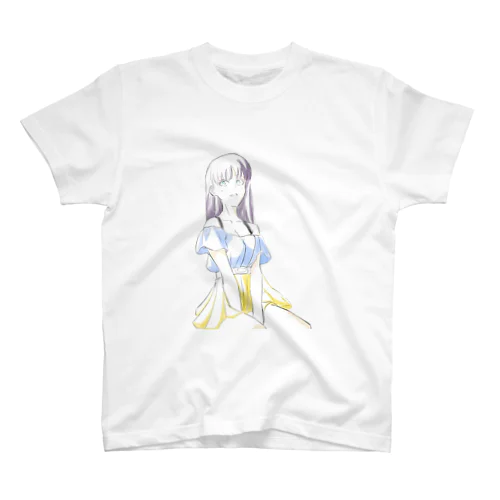 ロングの女の子 Regular Fit T-Shirt