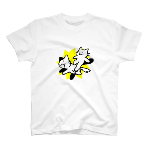 ねこふんじゃった Regular Fit T-Shirt