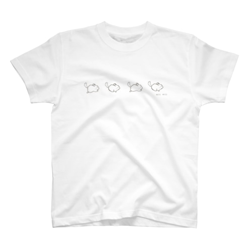 駆け抜けるチンチラ Regular Fit T-Shirt
