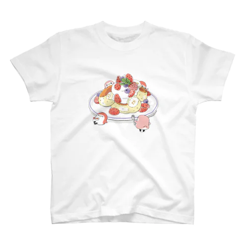 パンケーキと ことりTシャツ 티셔츠