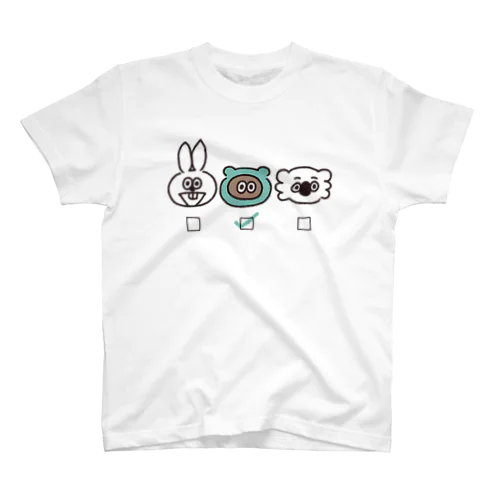 誰推し？【たぬきゅん】 スタンダードTシャツ