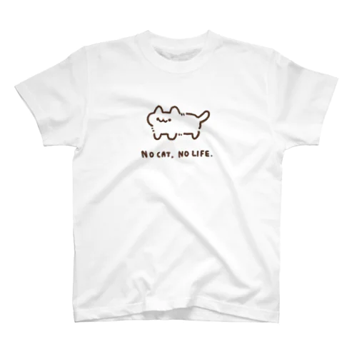 NO CAT, NO LIFE. Regular Fit T-Shirt