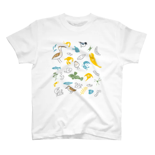 ヒガタの生き物(ロゴ無) Regular Fit T-Shirt