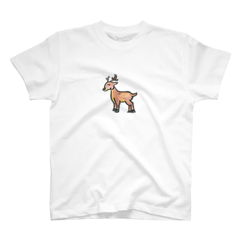 いのしし、イノシシ、猪、鹿、バンビ、勝舟屋 Regular Fit T-Shirt