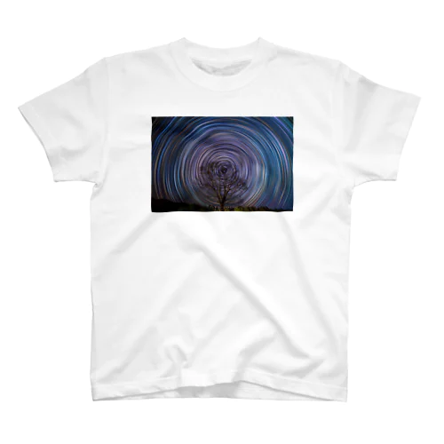 colorful star trails Regular Fit T-Shirt