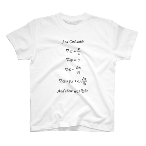 Maxwell方程式よあれ！ Regular Fit T-Shirt