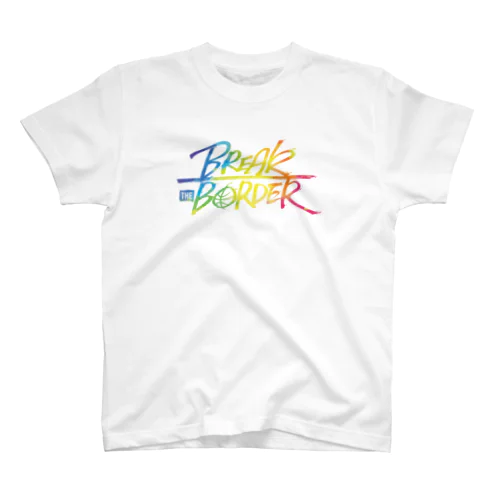 BREAK THE BORDER ロゴ<RAINBOW> Regular Fit T-Shirt