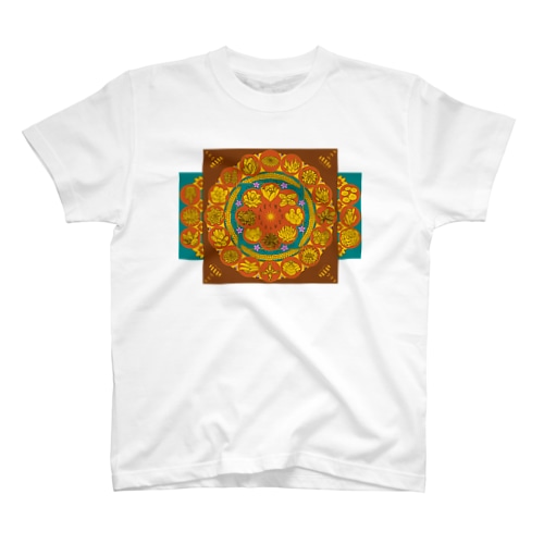 T-29 弁慶草曼荼羅 -赤- Regular Fit T-Shirt