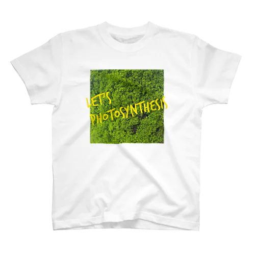 LET'S PHOTOSYNTHESIS(黄色字) Regular Fit T-Shirt