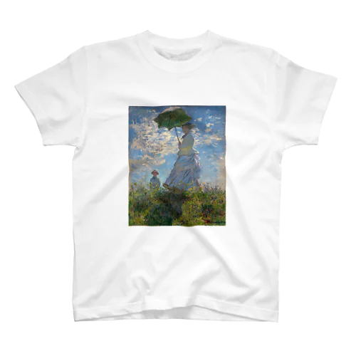 クロード・モネ / 1875 / The Promenade, Woman with a Parasol / Claude Monet Regular Fit T-Shirt