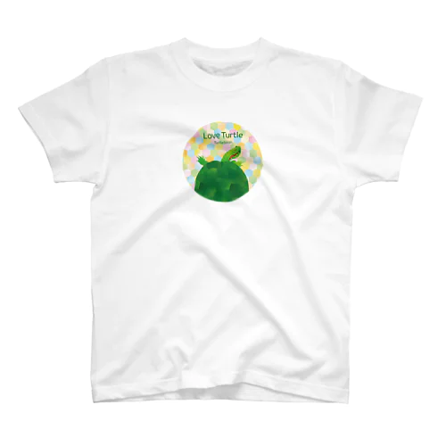 Love Turtle TypeB ワッペン カラフル スタンダードTシャツ
