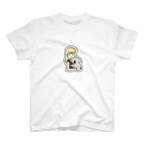 コアラを抱くオンナのコ スタンダードTシャツ