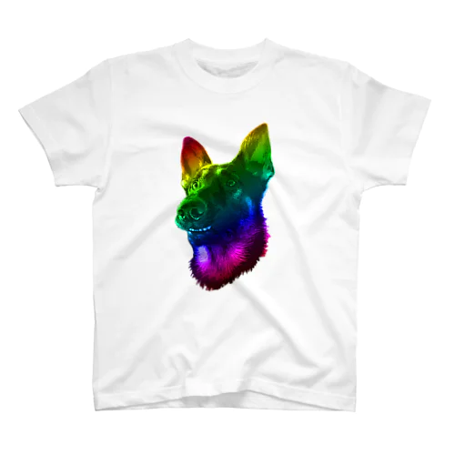 虹色犬 Regular Fit T-Shirt