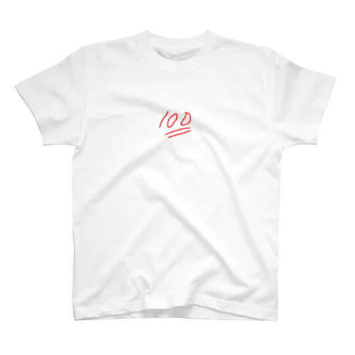 文字シリーズ「100点」 Regular Fit T-Shirt