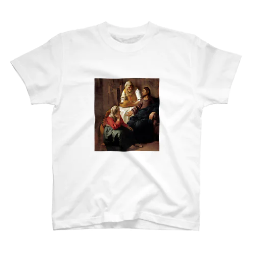 マリアとマルタの家のキリスト / フェルメール(Christ in the House of Martha and Mary 1654) スタンダードTシャツ