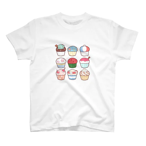 夏のカップケーキ スタンダードTシャツ