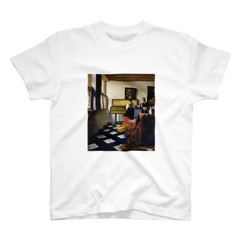 音楽の稽古 / フェルメール (Lady at the Virginal with a Gentleman (The Music Lesson) 1665) スタンダードTシャツ