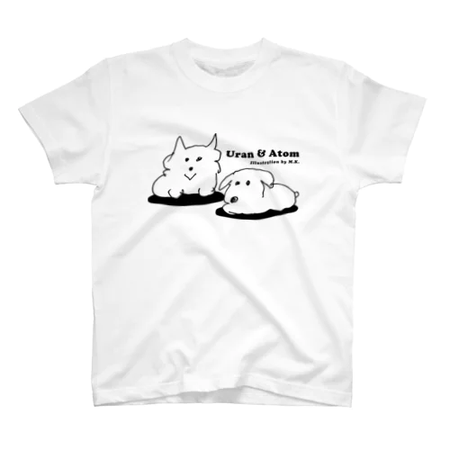 ウランとアトム（ブラック） スタンダードTシャツ