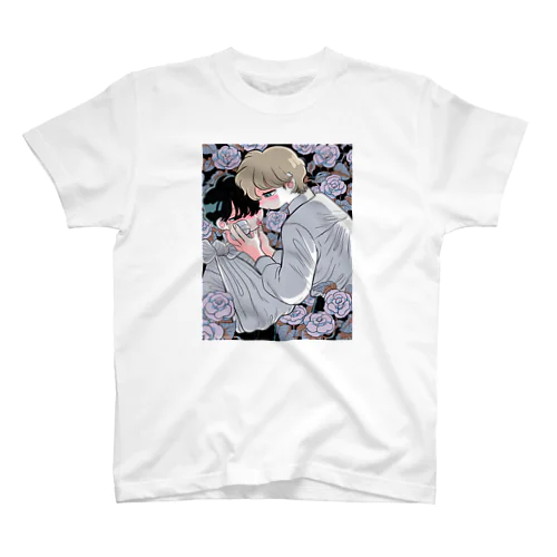 薔薇の花 Regular Fit T-Shirt