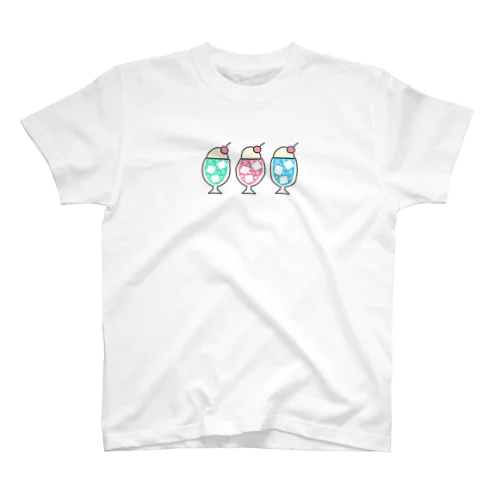 三種のクリームソーダ Regular Fit T-Shirt