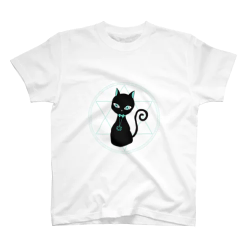 Black Cat Black Cat Familiar　ブラックキャット 黒猫 使い魔 スタンダードTシャツ