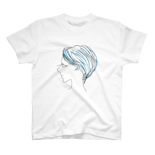 woman Blue Regular Fit T-Shirt