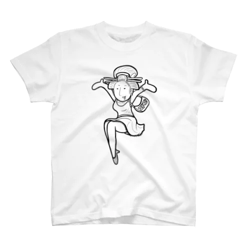 Edocolle Girl(Black Line) スタンダードTシャツ