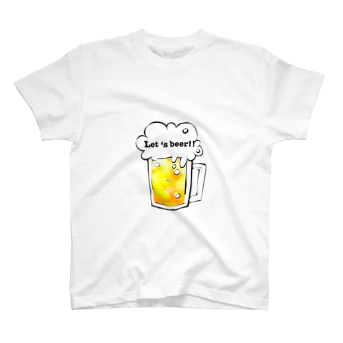 let's beer!! スタンダードTシャツ