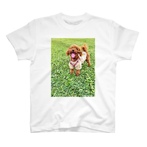 クローバーと子犬 Regular Fit T-Shirt