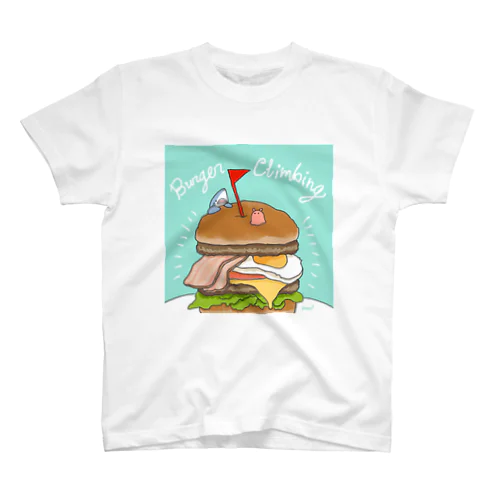 ハンバーガーマウンテンとサメとメンダコ スタンダードTシャツ