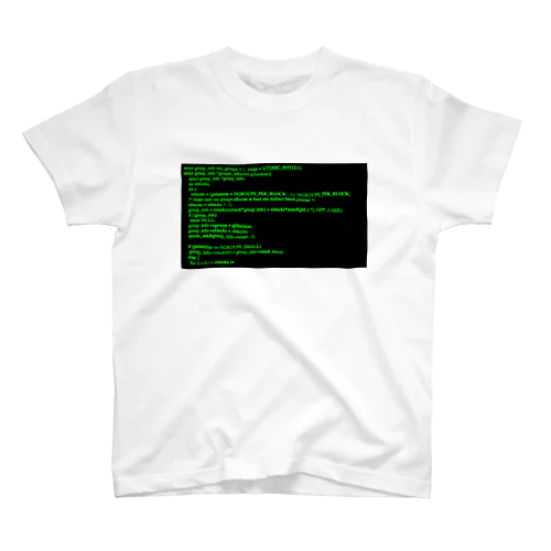 緑と黒のHTML スタンダードTシャツ