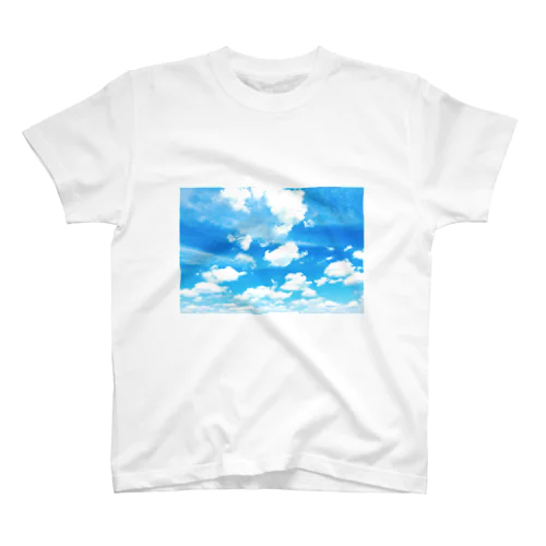 Blue sky and clouds Regular Fit T-Shirt