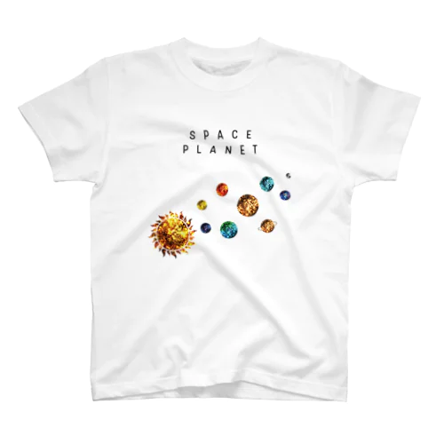 SPACE PLANET 宇宙惑星2 Regular Fit T-Shirt