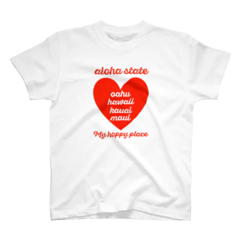 aloha state (ハート) Regular Fit T-Shirt