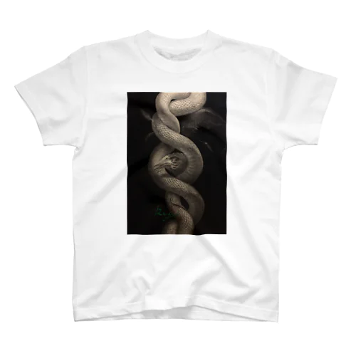 REY 絵画シリーズ　蛇 Regular Fit T-Shirt