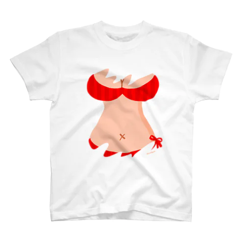 おっぱいTシャツ(RED) Regular Fit T-Shirt