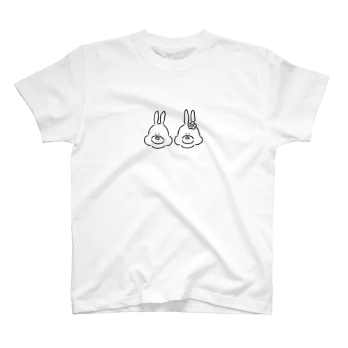 うさぎ(ふたりいっしょ) スタンダードTシャツ