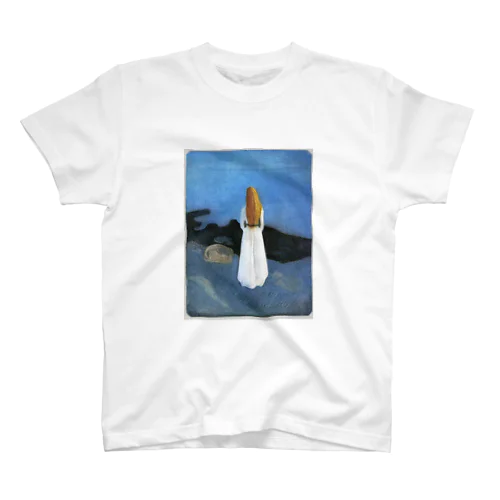 ムンク / 1896 / Young woman on the shore / Edvard Munch スタンダードTシャツ