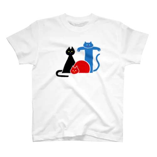 ねこ３ スタンダードTシャツ