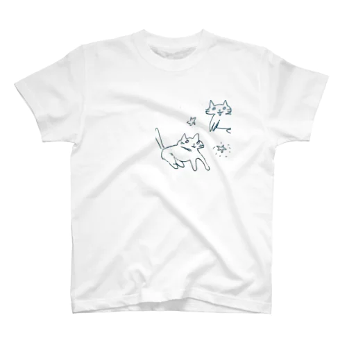 ねこ シンプル Regular Fit T-Shirt