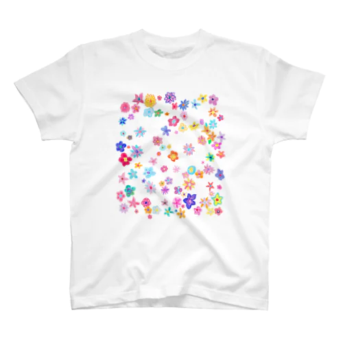 次女モッちゃんの花柄 スタンダードTシャツ