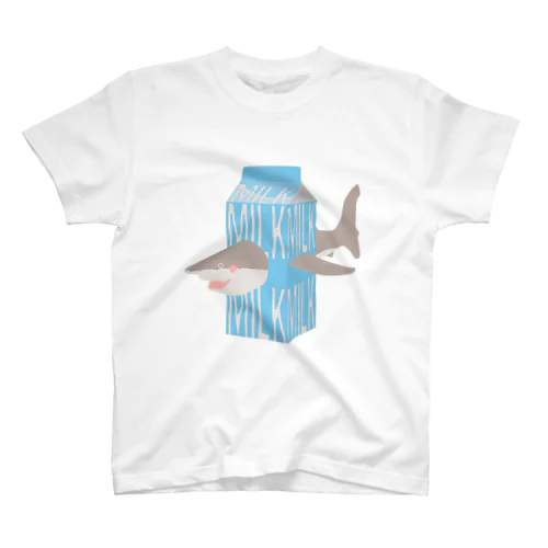 サメ ミルク 티셔츠